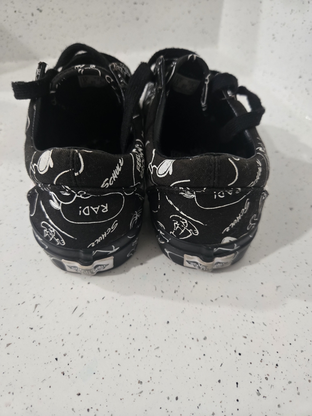 Vans x Peanuts by Schultz Snoopy Black White sneakers (m size 6 W Size 7.5) - Picture 4 of 5